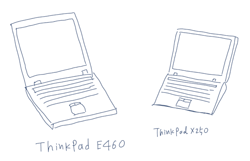 ThinkPad E460 vs X250